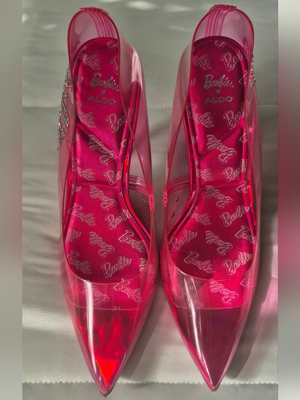 Barbie Pink Pointed-Toe PVC Heels - Picture 4 of 10